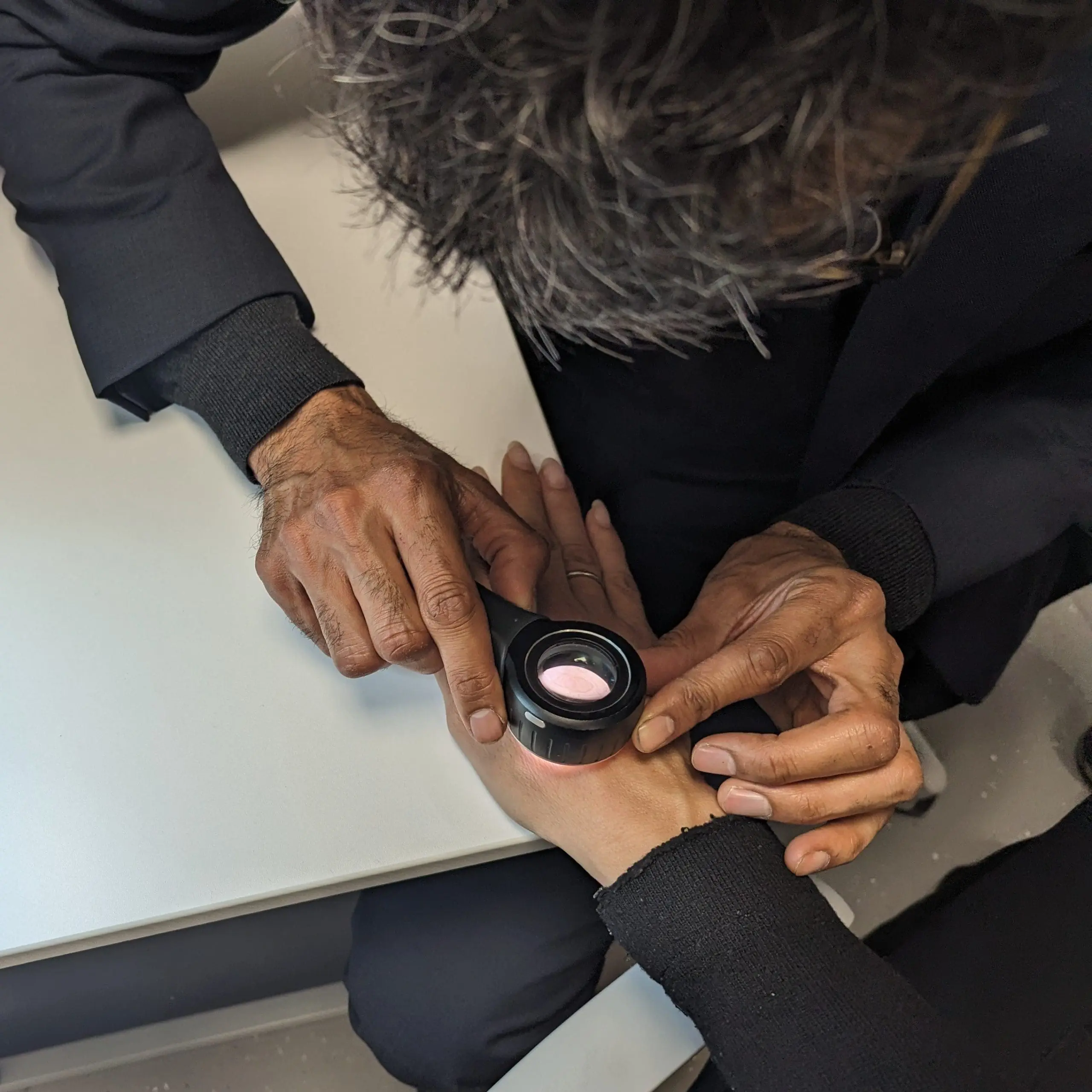 Traditional dermatology, the diagnosis and treatment of skin diseases